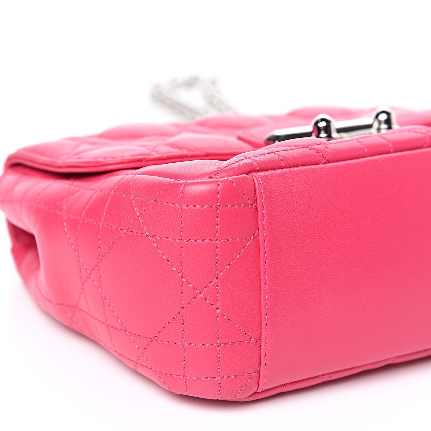 Christian Dior Lambskin Cannage Mini Miss Dior Flap Fuchsia 8 of 12