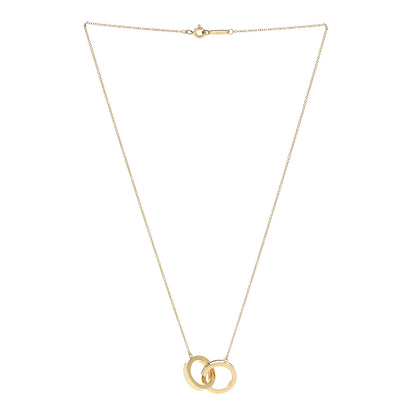 Tiffany 18K Yellow Gold 1837 Interlocking Circles Pendant Necklace 3 of 6