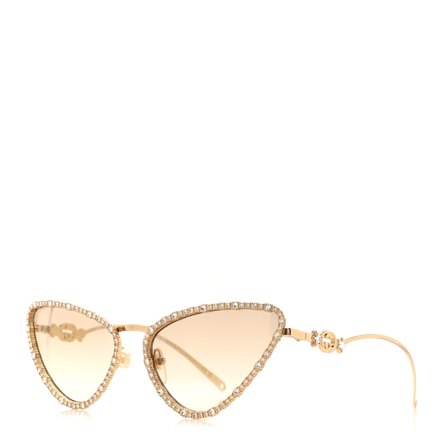 Crystals Cat Eye Sunglasses GG1569S Gold