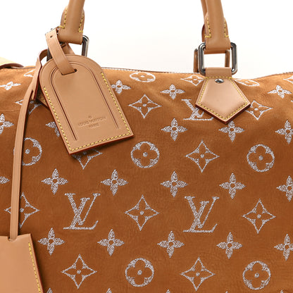 Louis Vuitton Nubuck Calf Monogram Speedy P9 Bandouliere 40 Camel 8 of 12