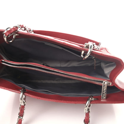 Chanel Caviar Quilted Grand Shopping Tote GST Red 4 of 7
