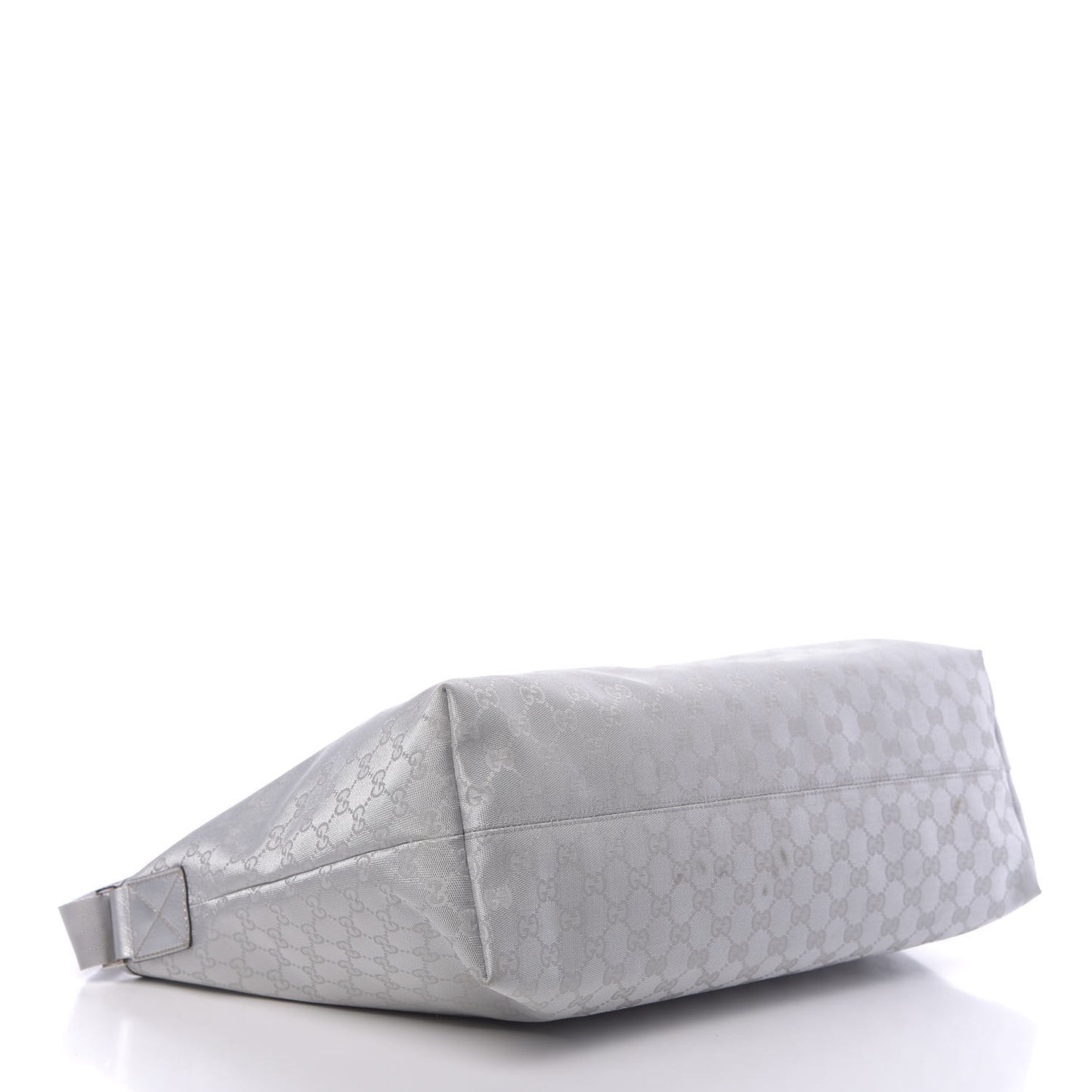 Metallic Monogram Travel Bag Silver