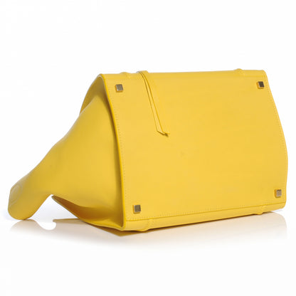 Celine Smooth Calfskin Medium Phantom Luggage Sun Yellow 4 of 9