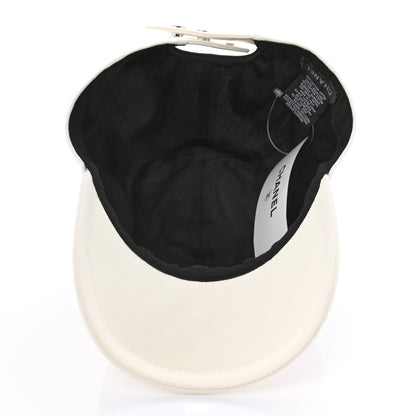 Chanel Cotton Sequin CC Cap Hat Ivory 7 of 8