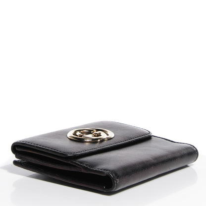 Gucci Calfskin Britt French Flap Wallet Black 4 of 7