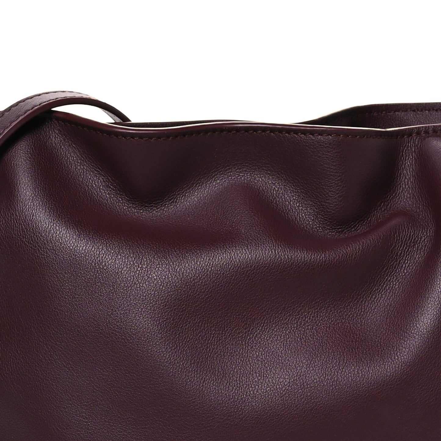 Calfskin Mini Flamenco Knot Clutch Dark Burgundy