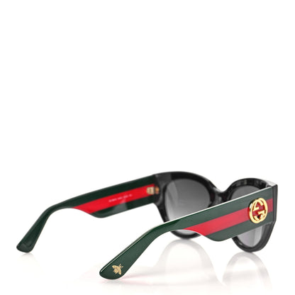 Gucci Acetate Oversized Rectangle Frame Web Sunglasses GG3864/S Black 4 of 7