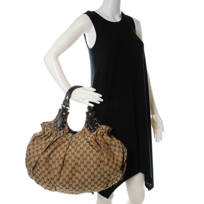 Gucci Monogram Studded Pelham Tote Dark Brown 2 of 7