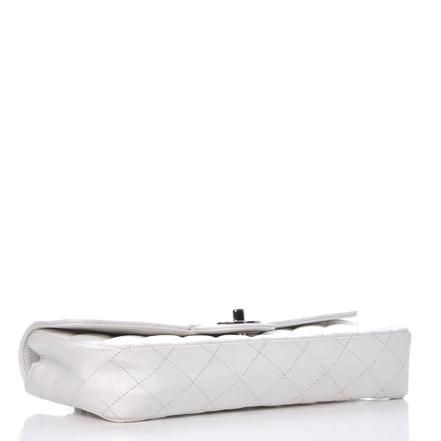 Chanel Caviar Quilted East West Flap White 4 of 8