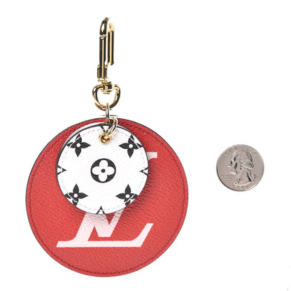 Louis Vuitton Monogram Giant Bag Charm Key Holder Rouge 2 of 5