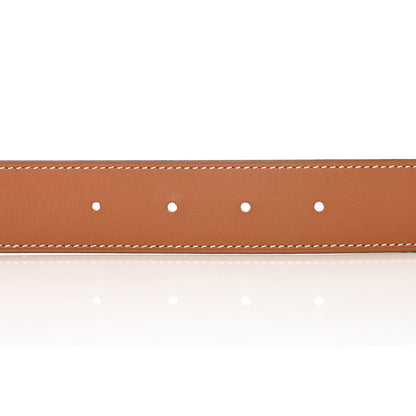 Hermes Swift Epsom 24mm Focus Belt Gold Bleu Paon 3 of 8