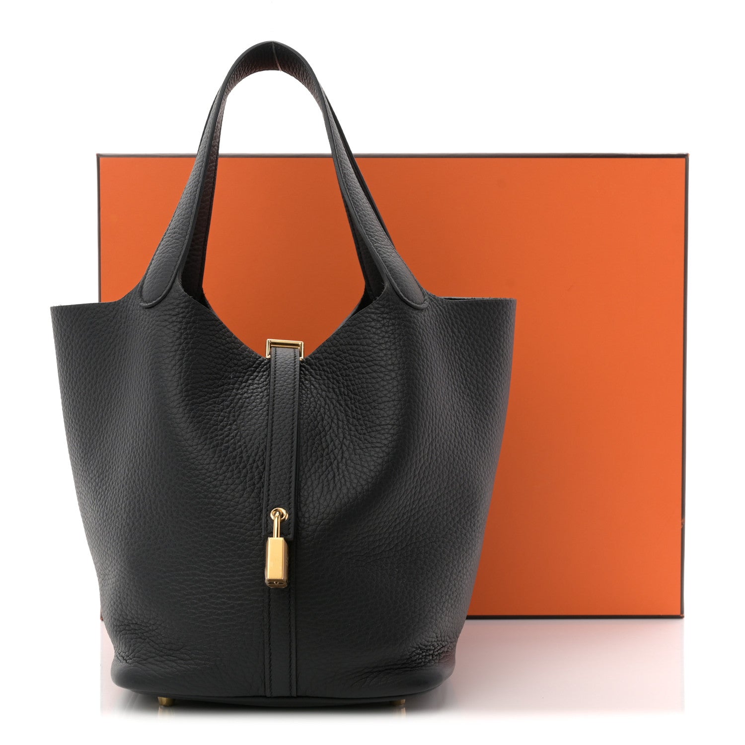 Hermes Taurillon Clemence Picotin Lock 22 MM Black 12 of 12