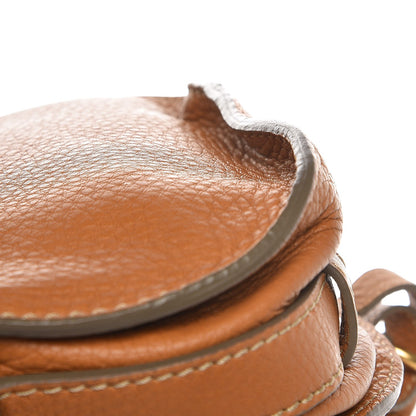 Chloe Calfskin Mini Marcie Round Crossbody Bag Brown Sugar 9 of 9
