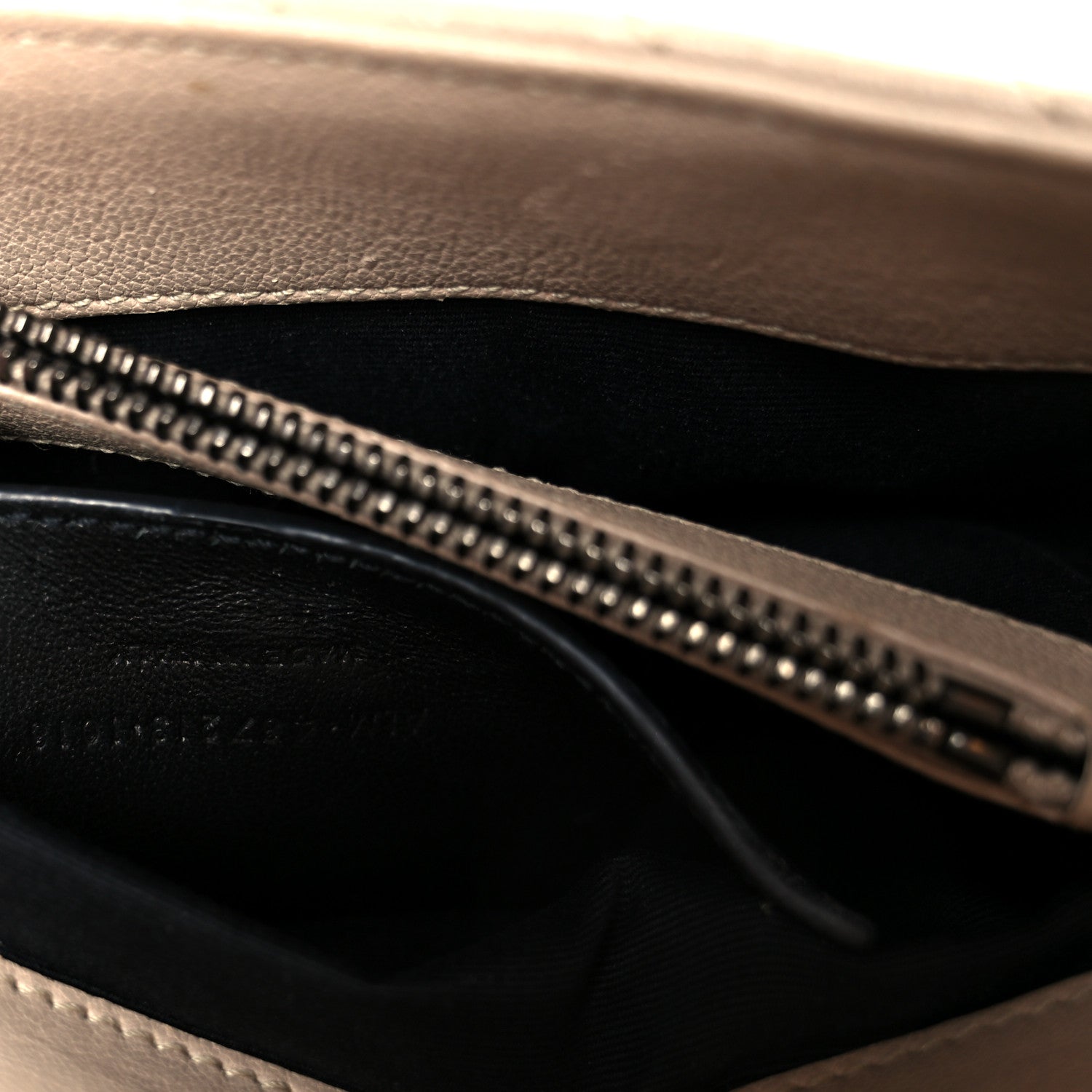 Saint Laurent Sheepskin Matelasse Chevron Monogram Medium College Bag Taupe 8 of 12