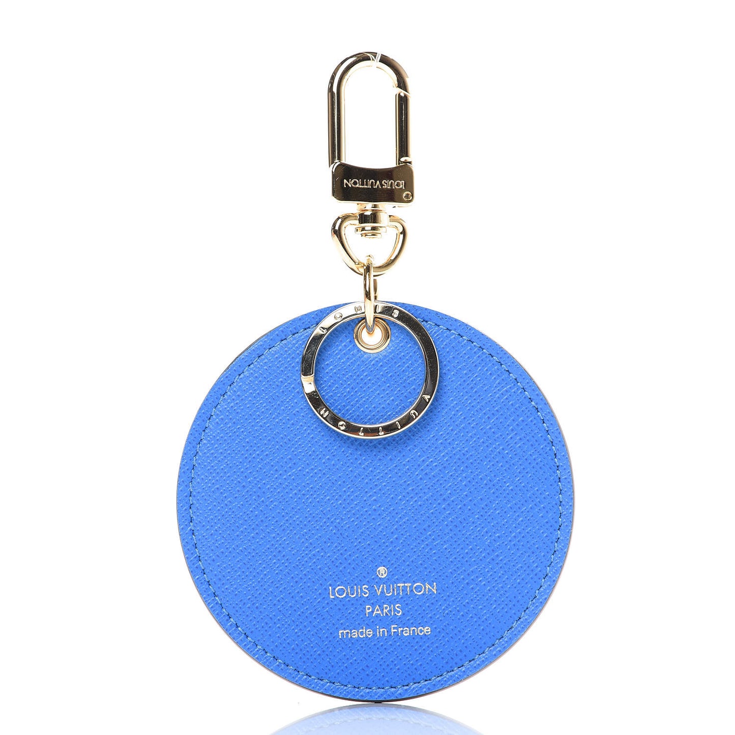 Monogram 2019 Christmas Animation Venice Bag Charm Key Ring Blue