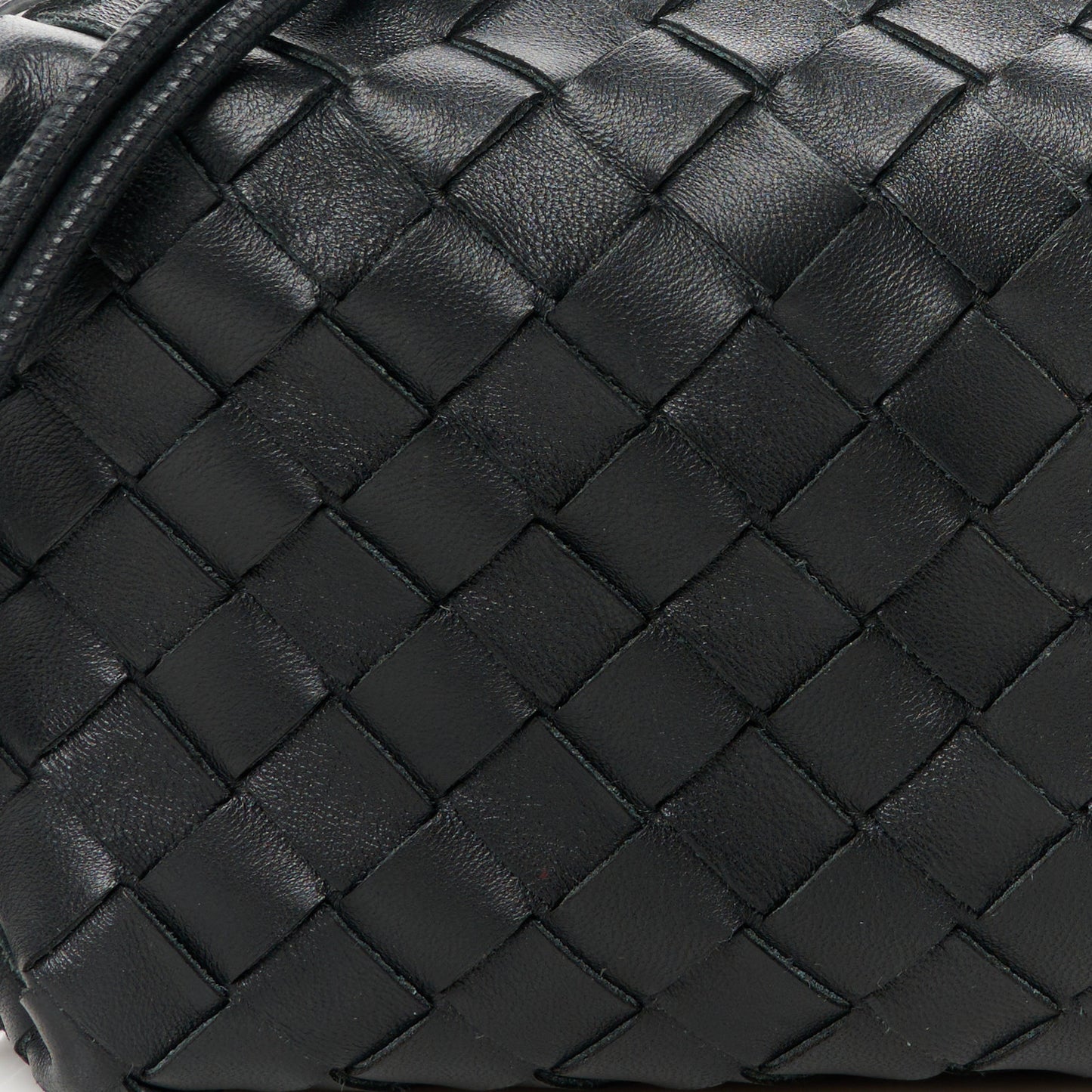 Nappa Intrecciato Mini Loop Camera Bag Black