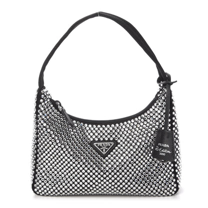 Prada Satin Crystal Mini Re-Edition 2000 Bag Cristal 1 of 12