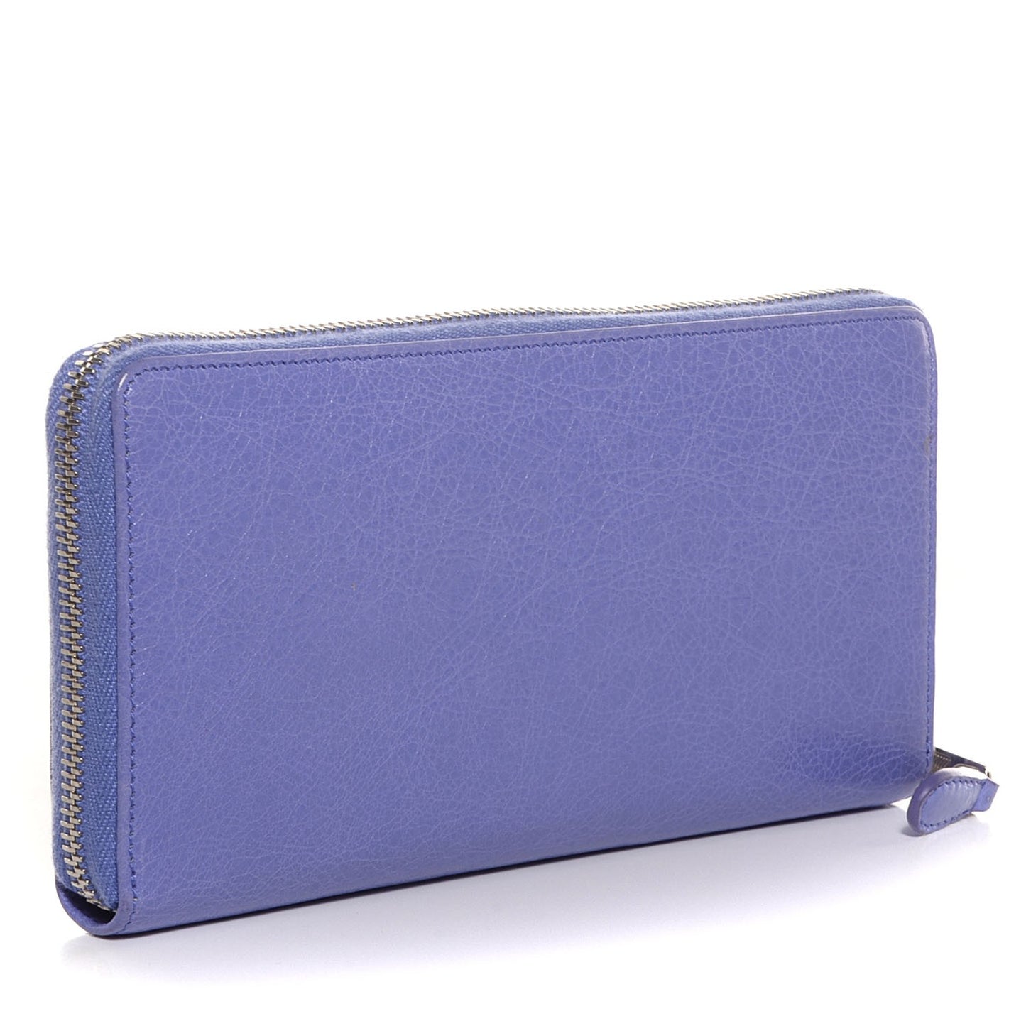 Agneau Giant 12 Silver Hardware Continental Zip Around Wallet Mauve