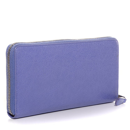 Balenciaga Agneau Giant 12 Silver Hardware Continental Zip Around Wallet Mauve 4 of 9