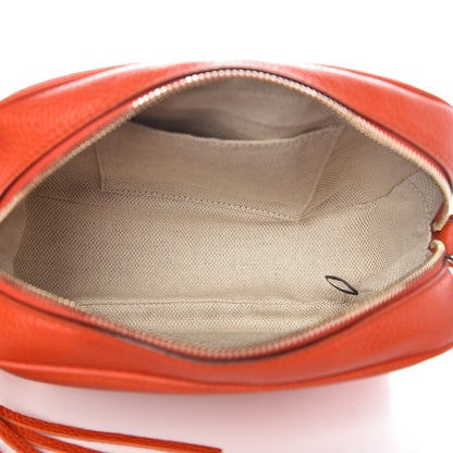 Gucci Pebbled Calfskin Small Soho Disco Bag Sun Orange 11 of 13