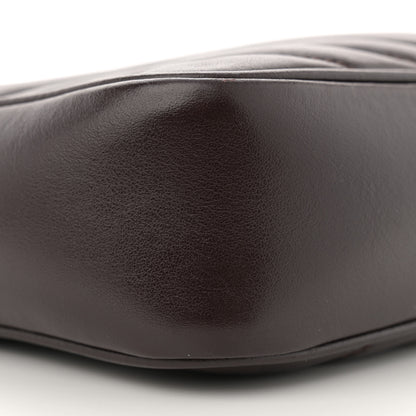 Saint Laurent Calfskin Matelasse Monogram Lou Camera Bag Dark Legion Red 9 of 12