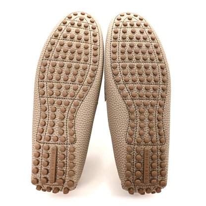 Louis Vuitton Taiga Mens Hockenheim Moccasin Loafers 9 Beige 6 of 9