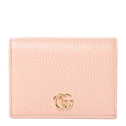 Gucci Dollar Calfskin GG Marmont Card Case Perfect Pink 1 of 8
