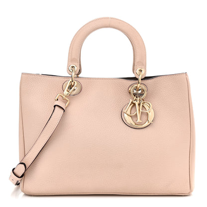Christian Dior Bullcalf Medium Diorissimo Tote Rose Poudre 3 of 14