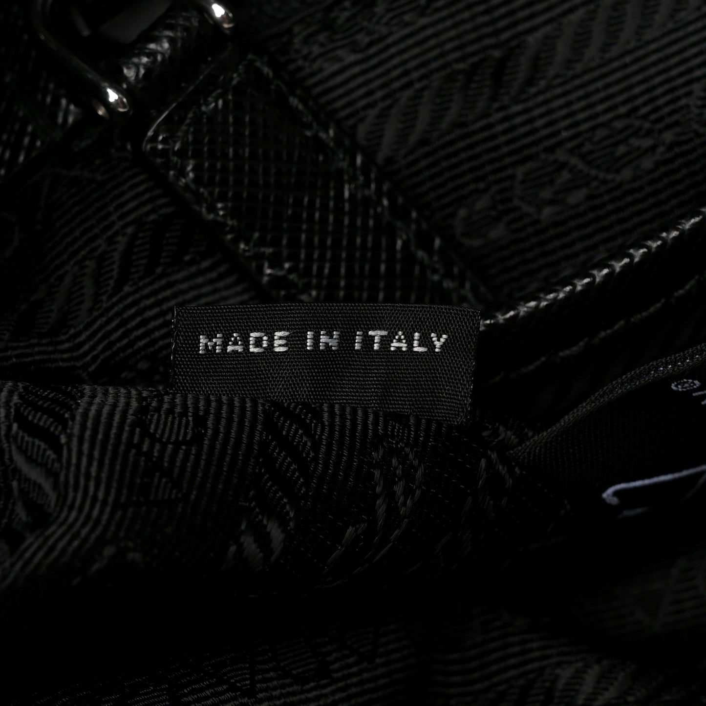 Re-Nylon Vela Saffiano Small Backpack Black