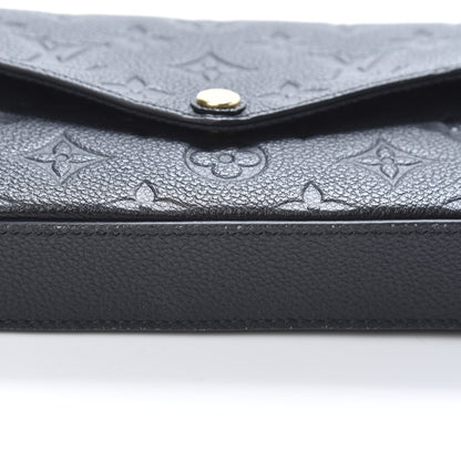Louis Vuitton Empreinte Pochette Felicie Chain Wallet Black 13 of 15