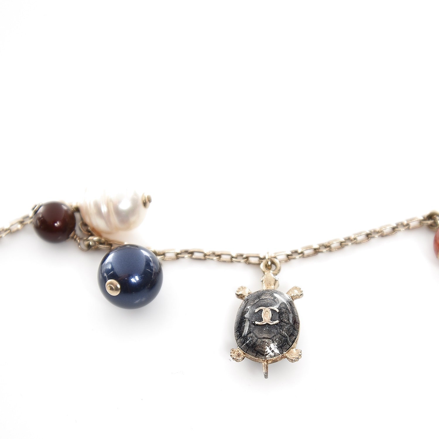 Chanel Beaded Charm CC Belt Gold Multicolor 4 of 6