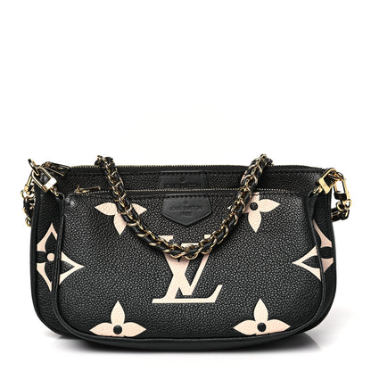 Louis Vuitton Empreinte Monogram Giant Multi Pochette Accessories Black Beige 1 of 10