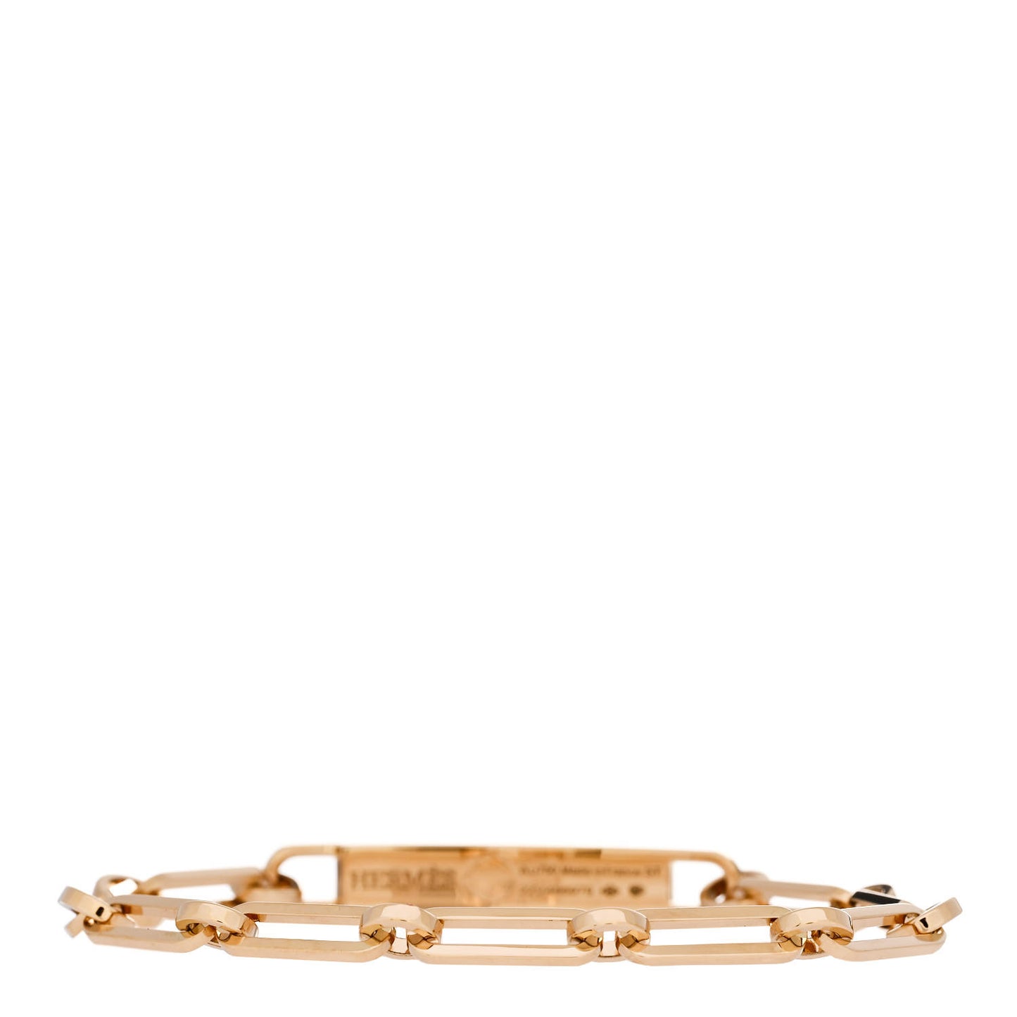 18K Yellow Gold Diamond Pave PM Kelly Chaine Bracelet ST