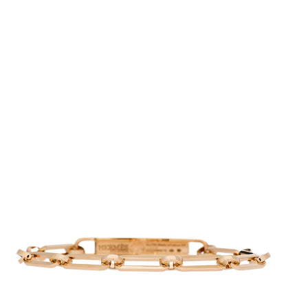 Hermes 18K Yellow Gold Diamond Pave PM Kelly Chaine Bracelet ST 2 of 4