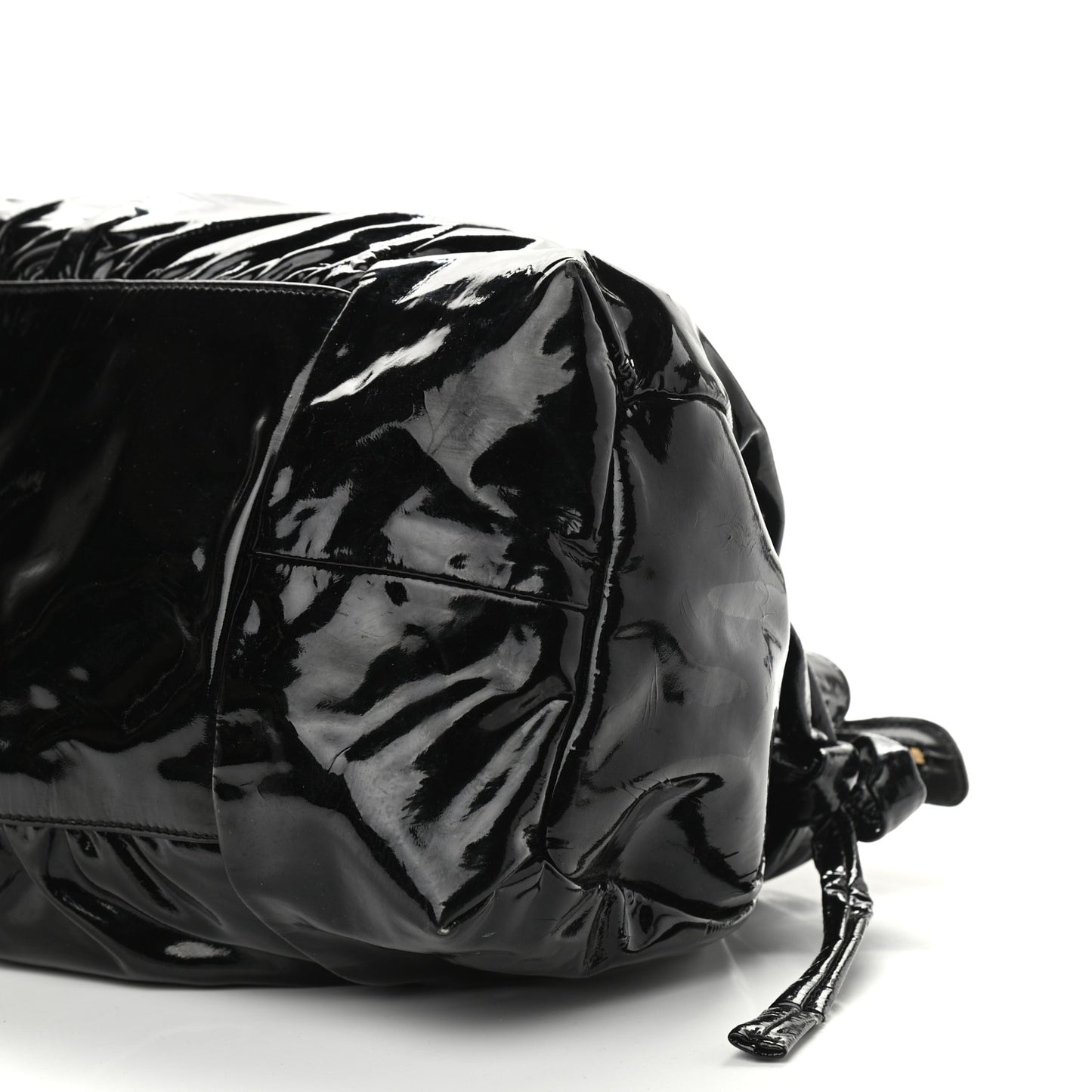 Patent Medium Hysteria Top Handle Bag Black