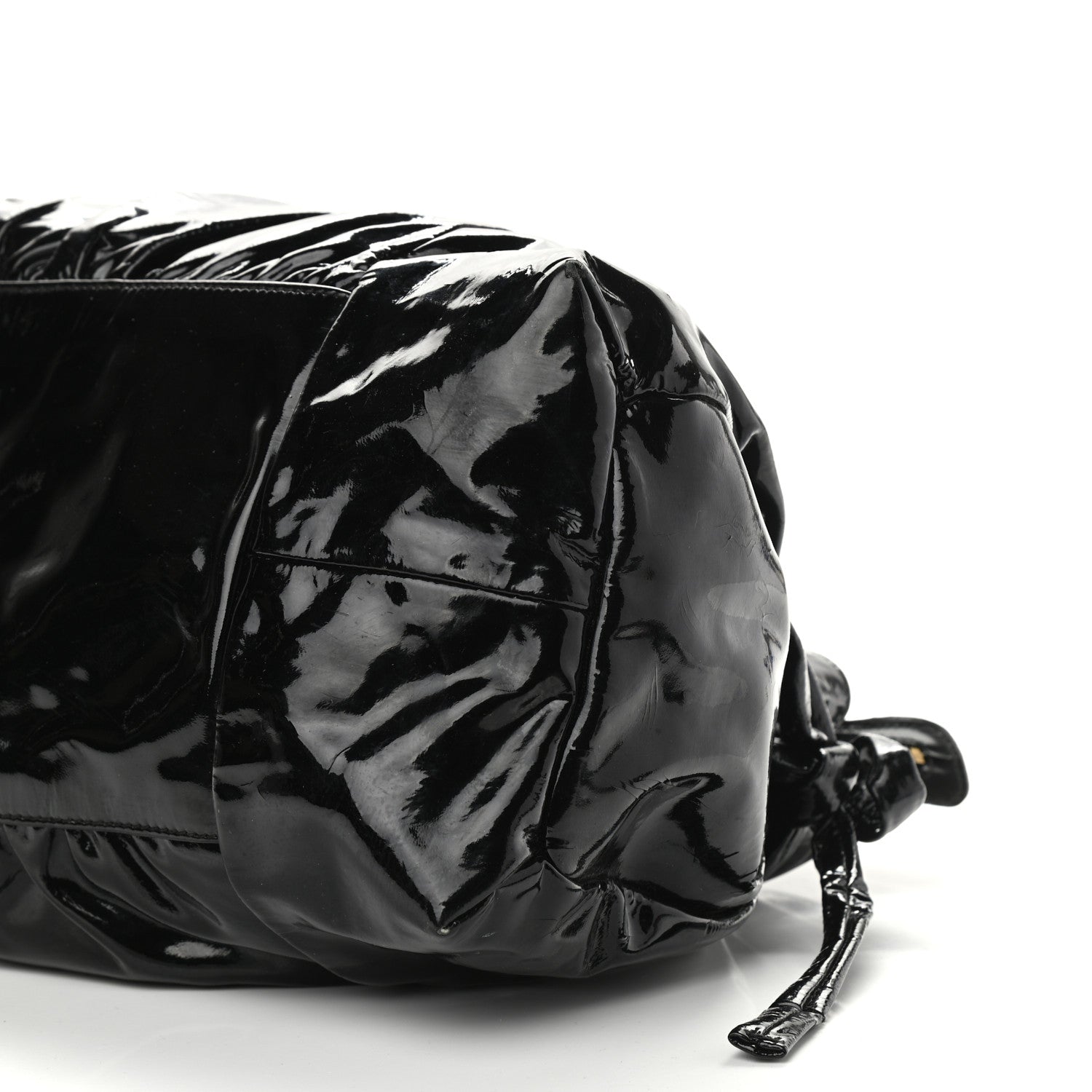 Gucci Patent Medium Hysteria Top Handle Bag Black 10 of 14