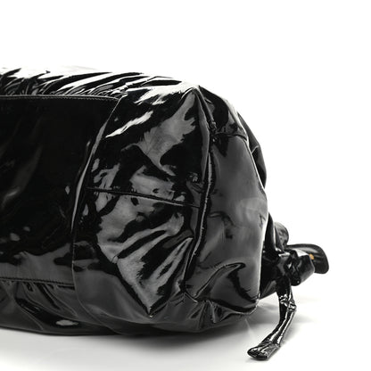 Gucci Patent Medium Hysteria Top Handle Bag Black 10 of 14