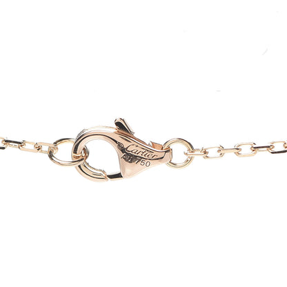 Cartier 18K Pink Gold Diamond Logo Pendant Necklace 4 of 5
