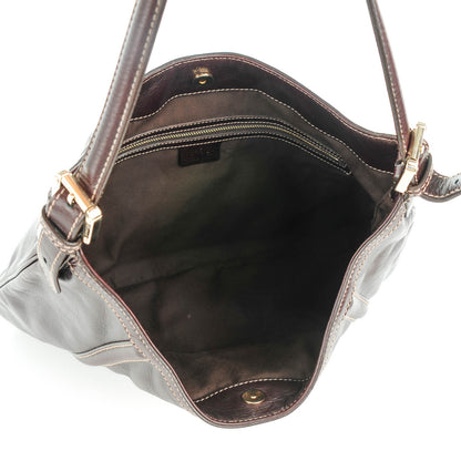 Gucci Calfskin Medium Britt Hobo Dark Brown 5 of 7