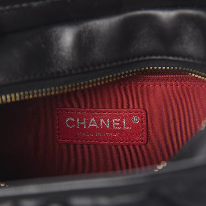 Chanel Aged Calfskin Quilted Small Gabrielle Hobo Black 7 of 11