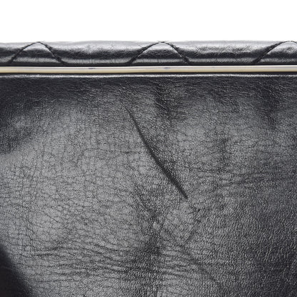 Chanel Lambskin Quilted East West Accordion Flap Black 19 of 19