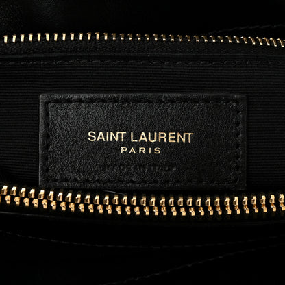 Saint Laurent Calfskin Y Quilted Monogram Medium Loulou Chain Satchel Black 6 of 11
