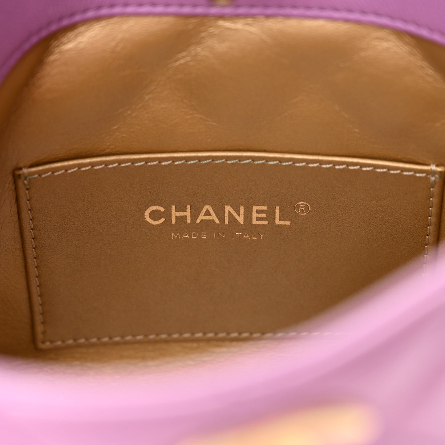 Lambskin Quilted Small Pearl Crush Hobo Purple