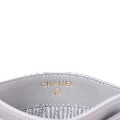Chanel Caviar Quilted Boy Card Holder Grey 6 of 9