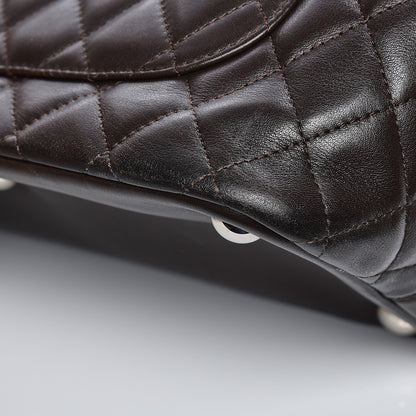 Chanel Calfskin Quilted Large Cambon Tote Brown 16 of 17