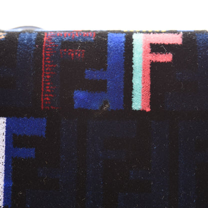 Fendi Velvet Vitello Dolce Fun Fair Kan I Shoulder Bag Blue Multicolor 8 of 11