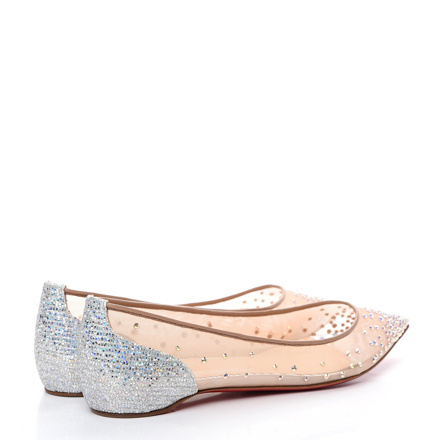 Crystal Strass Follies Flats 37.5 Crystal