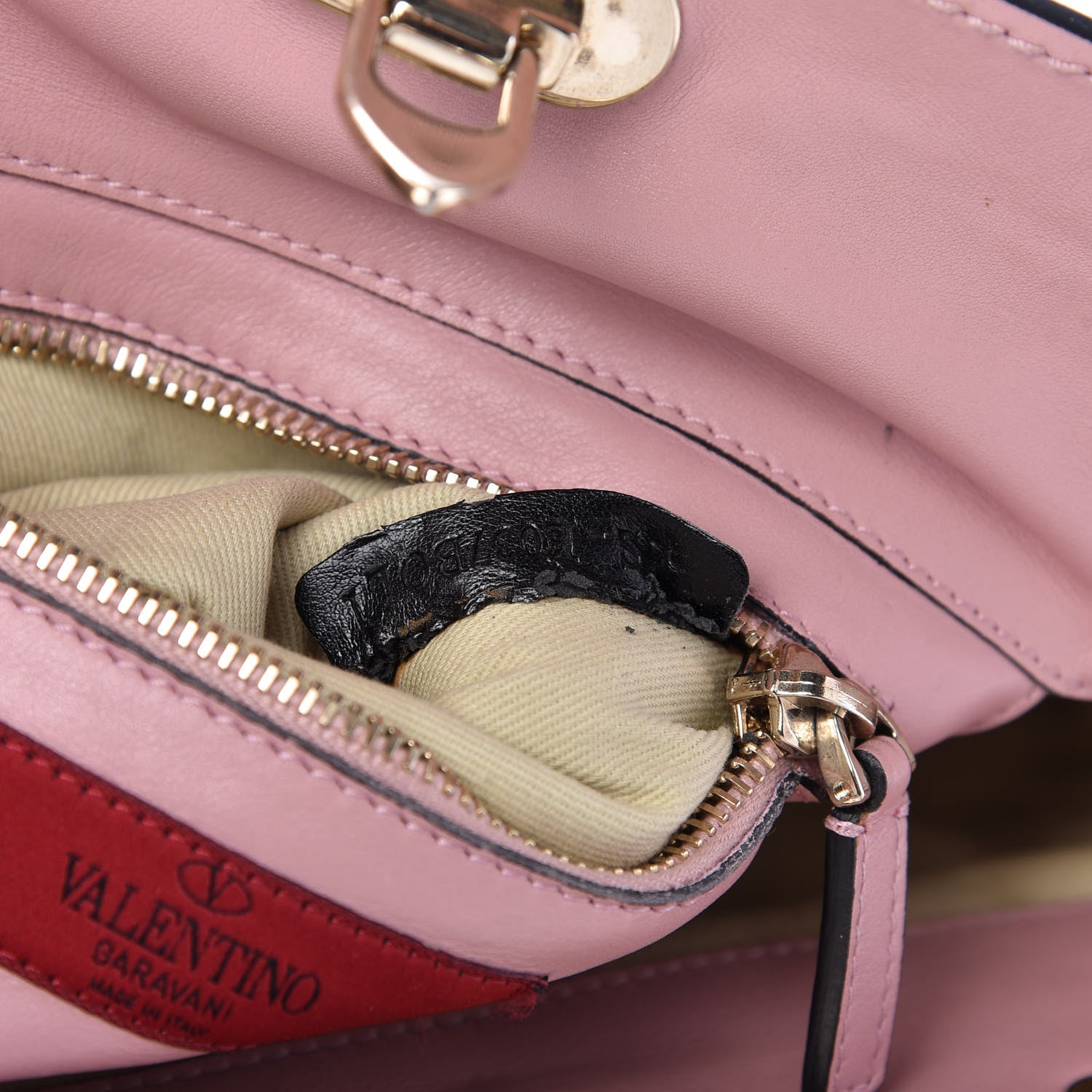 Valentino Garavani Vitello Small Rockstud Tote Pop Gardenia 9 of 9