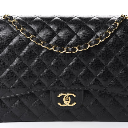 Chanel Caviar Quilted Maxi Double Flap Black 10 of 10