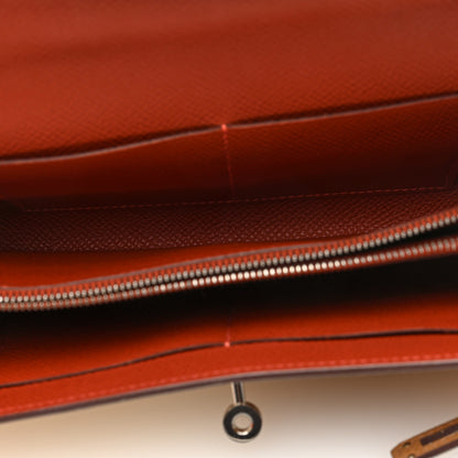 Hermes Epsom Casaque Kelly Wallet To Go Nata Biscuit Brique 5 of 11